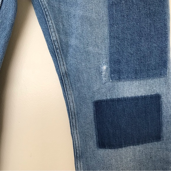 Tommy Hilfiger Lana Straight Cropped Patchwork Distressed Jean - Picture 4 of 16